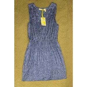 Chelsea & Violet Blue Sparkly Sequin Sleeveless Dress Large New